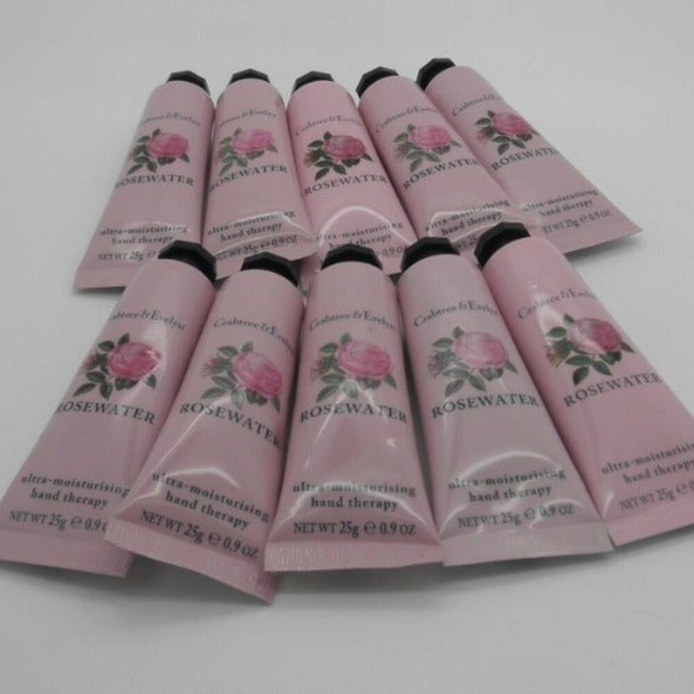 ROSEWATER Crabtree & Evelyn Hand Therapy Purse Size - LOT of 10